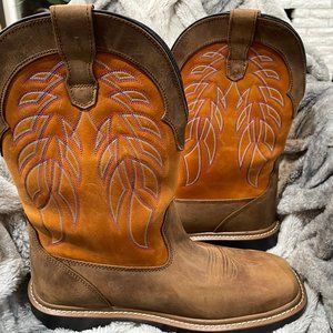 NIB Wolverine Men's Sz 12 Rancher Durashock Carbonmax Work Boot Yellow Leather